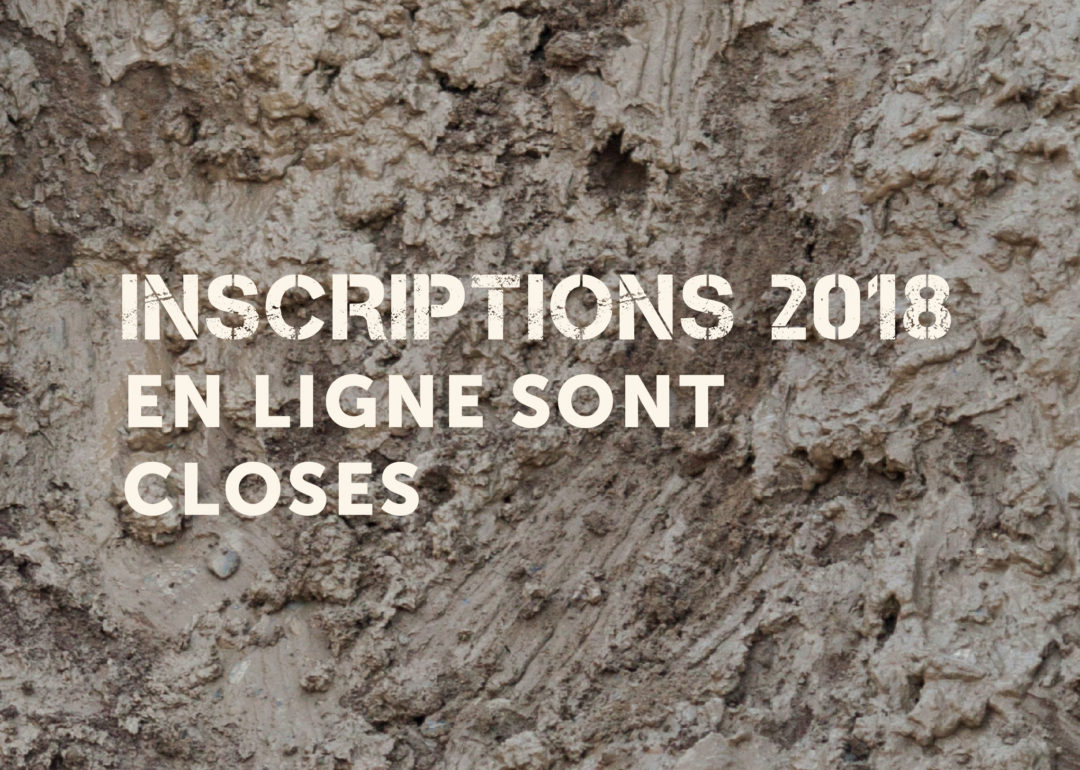 INSCRIPTIONS EN LIGNE CLOSES